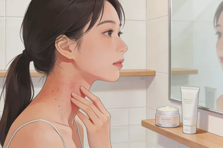 女生脖子上经常长湿疹能治愈吗(图1)