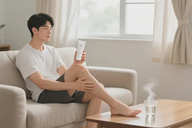 男人小腿上长湿疹能治愈吗(图1)