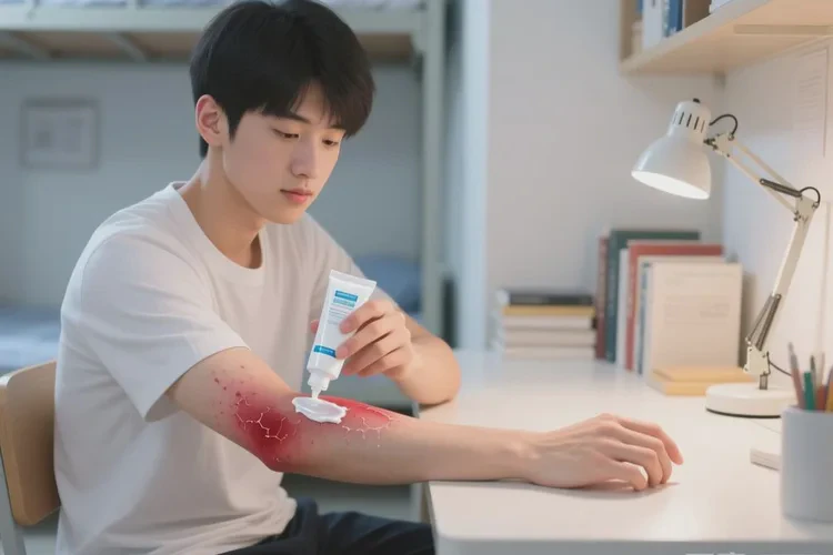 大学生手臂上偶尔起湿疹能治愈吗(图1)