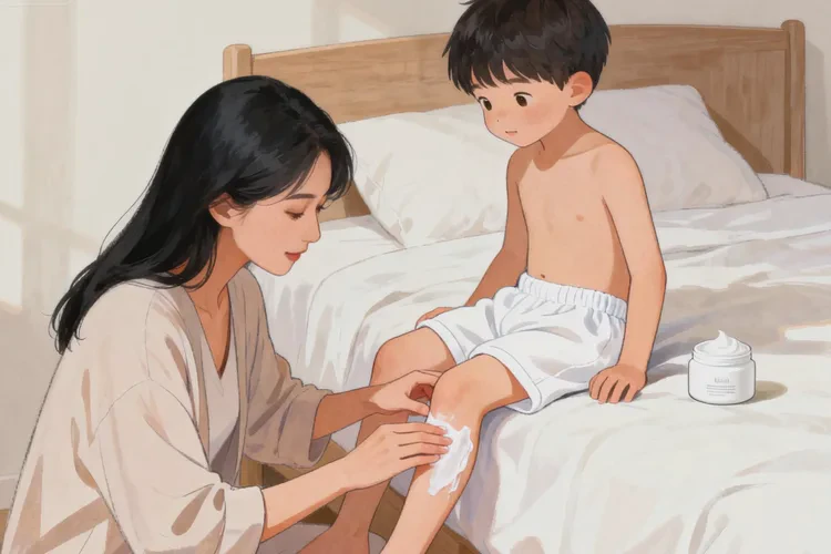 小儿大腿容易起湿疹能治愈吗(图1)