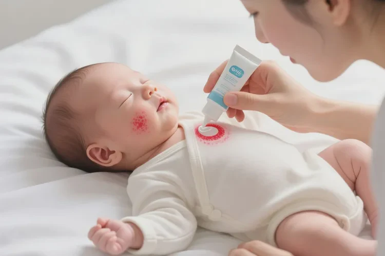 新生儿脖子起湿疹可以治愈吗(图2)