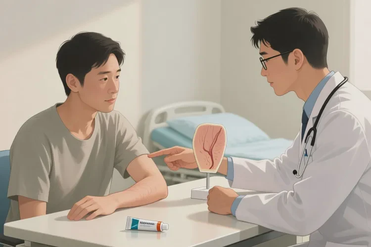 男性手臂上容易长湿疹能治愈吗(图4)