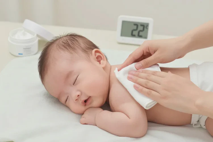 婴儿脖子经常起湿疹能不能治愈(图2)