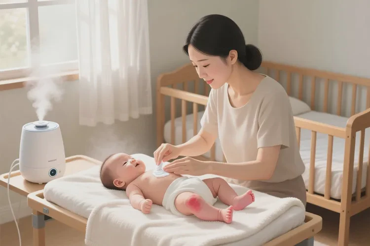 新生儿小腿出现湿疹可以治愈吗(图1)