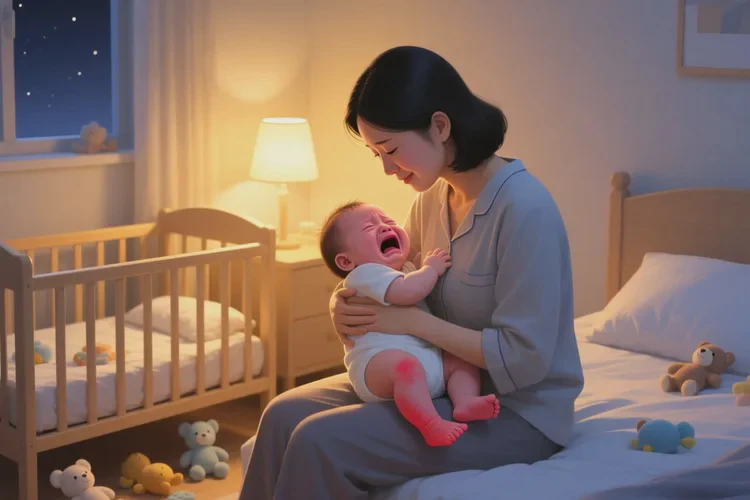 新生儿小腿出湿疹可以治愈吗(图1)