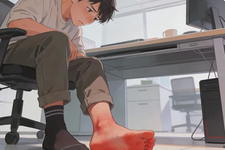 男生脚上偶尔长湿疹能治愈吗(图1)