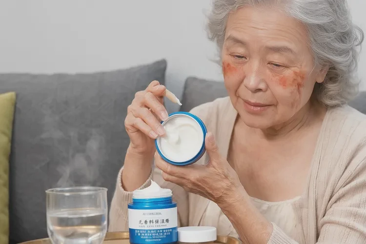 高龄老人脸上偶尔长湿疹能治愈吗(图1)