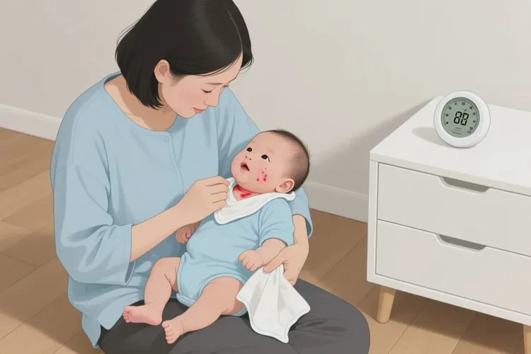 新生儿脖子上出现湿疹能治愈吗(图3)