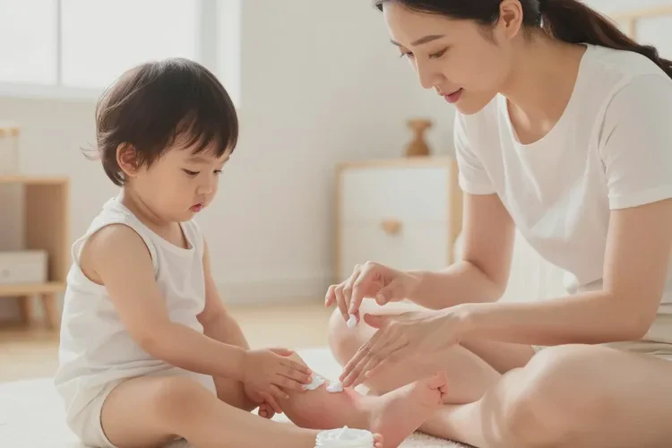 幼儿小腿上有湿疹能治愈吗(图1)