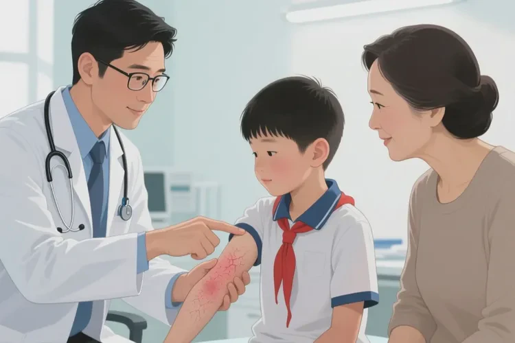 中学生手臂上出现湿疹能治愈吗(图2)