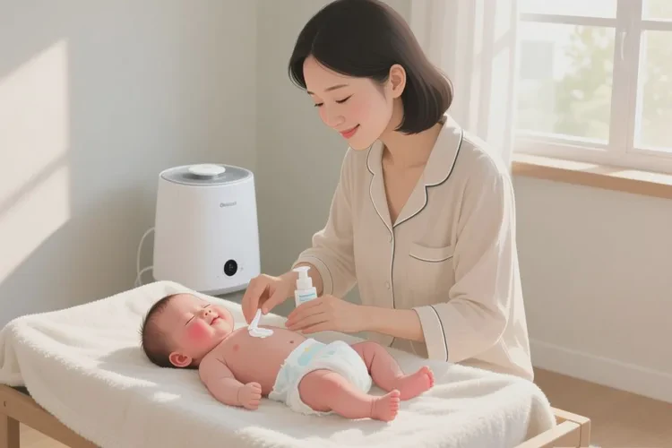 新生儿身上偶尔长湿疹能治愈吗(图1)