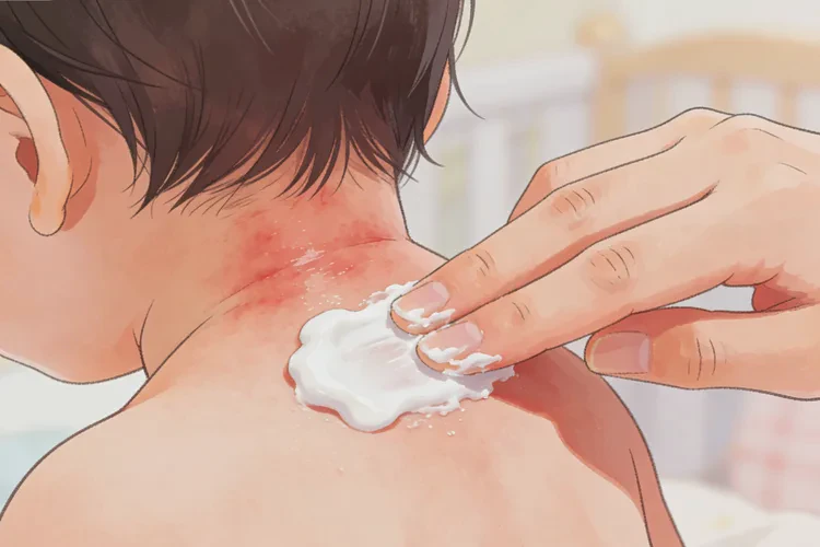 新生儿脖子有湿疹能治愈吗(图2)