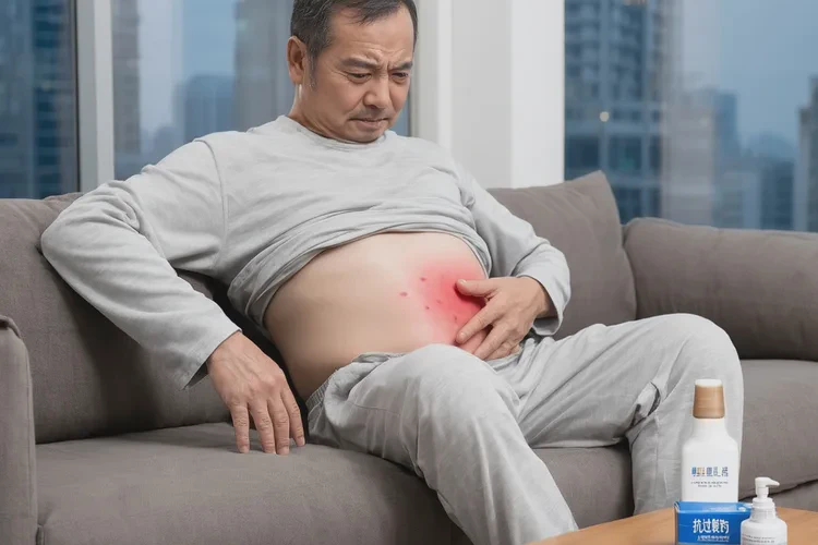 男生肚子偶尔起湿疹能治愈吗(图1)