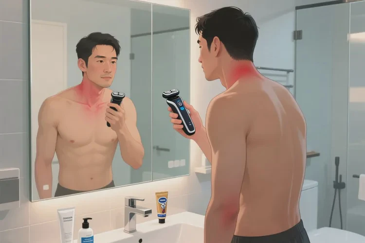 男人脖子偶尔长湿疹能治愈吗(图1)