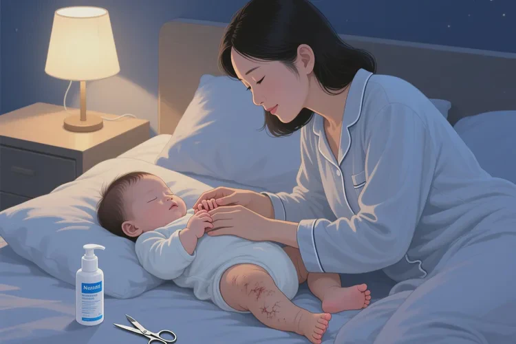 幼儿大腿上出现湿疹能治愈吗(图1)