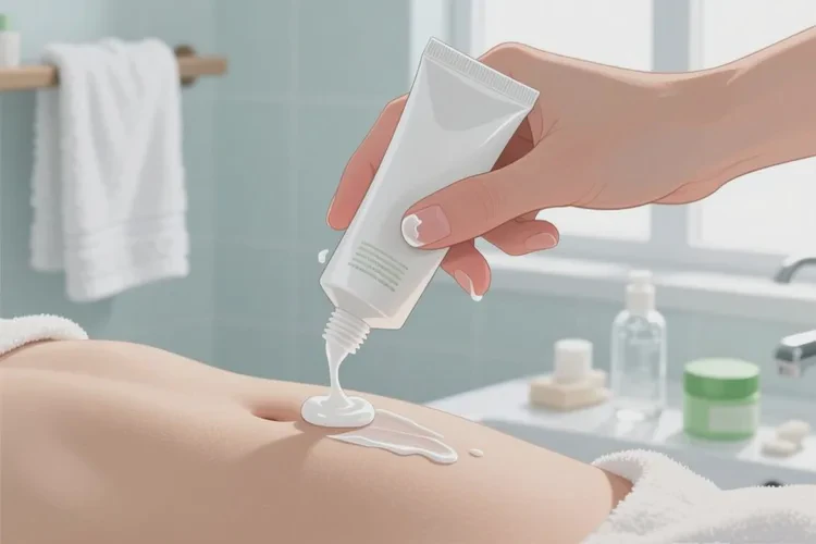 女性肚子上偶尔长湿疹能治愈吗(图2)