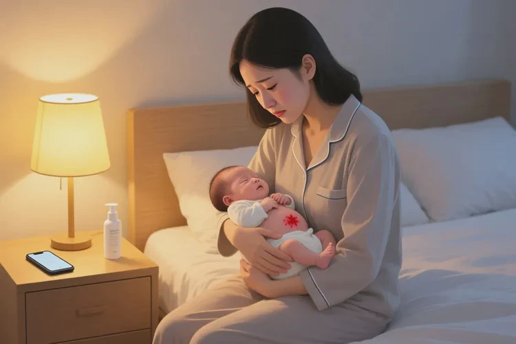 新生儿肚子长湿疹能治愈吗(图1)