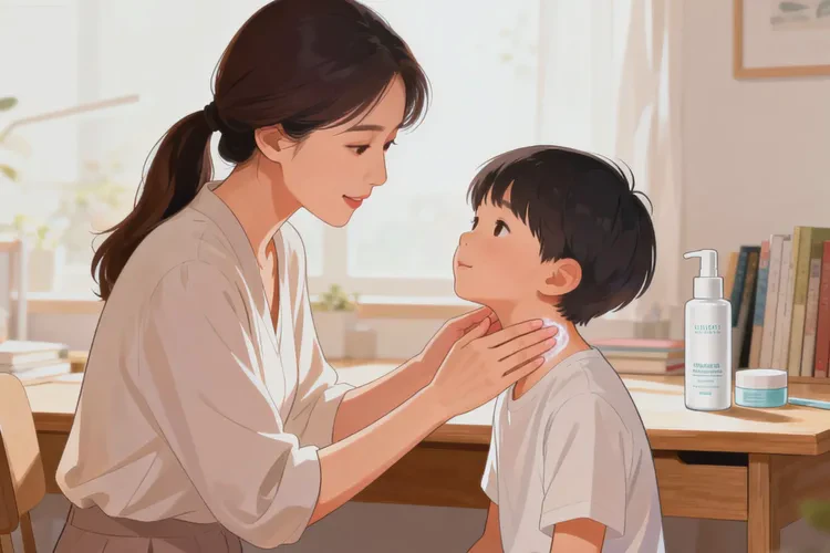 小学生脖子上长湿疹能治愈吗(图1)