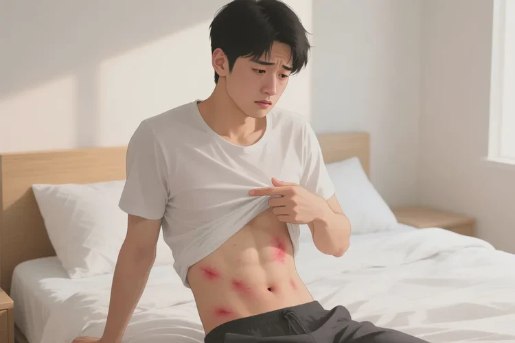 男生肚子偶尔长湿疹能治愈吗(图1)