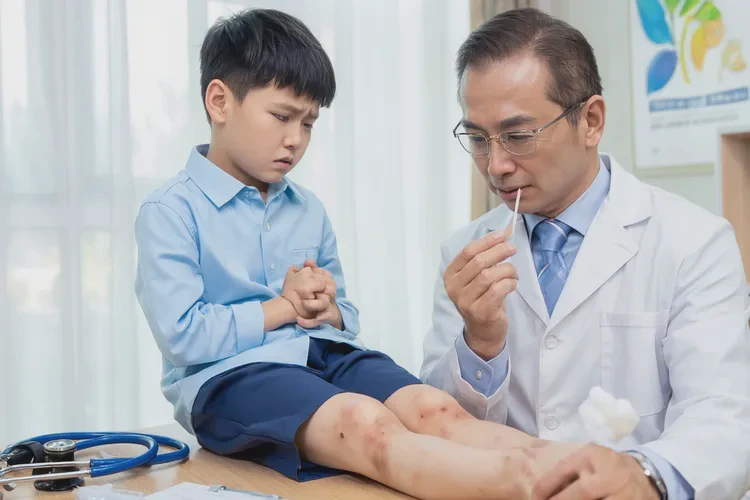 小学生小腿上偶尔长湿疹能靠自己自愈吗(图2)