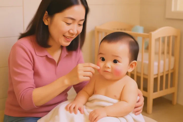 宝宝面部起湿疹可以根治吗(图1)