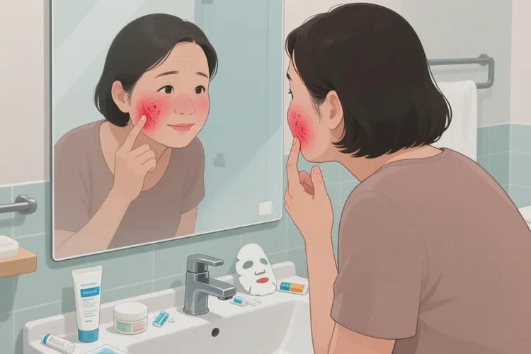 哺乳期妈妈脸上长湿疹可不可以治愈(图1)