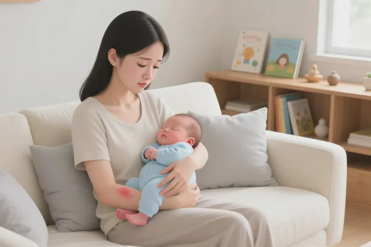 哺乳期妈妈手臂经常长湿疹可不可以治愈(图1)