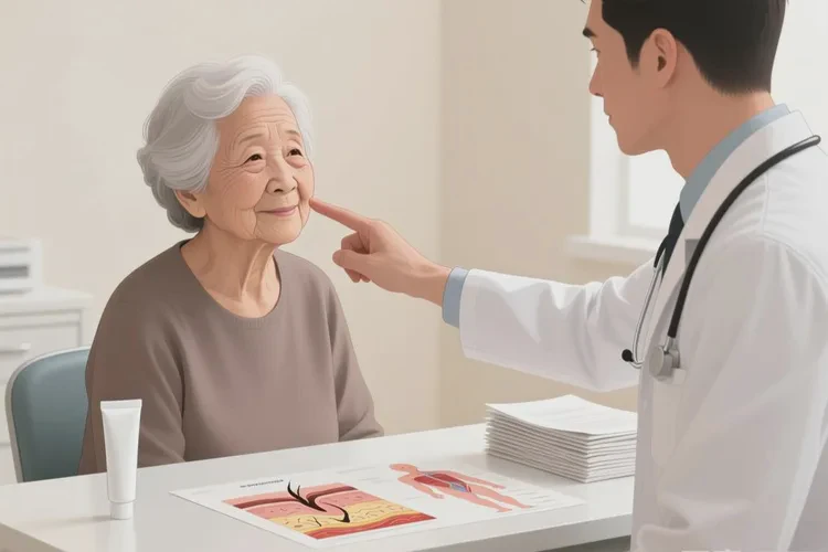 高龄老人面部出湿疹可不可以治愈(图2)