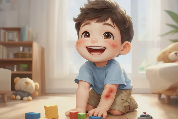 孩子手臂上出湿疹可以根治吗(图1)