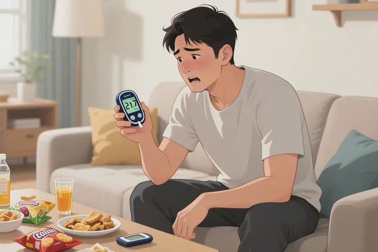 29岁晚上血糖21.7是怎么回事(图1)