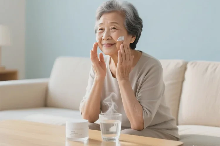 高龄老人脸上长湿疹可不可以治愈(图1)