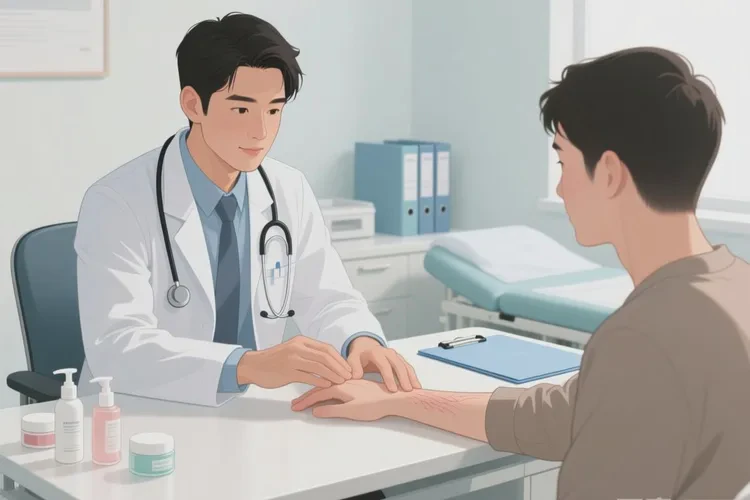 男人手上长湿疹可不可以治愈(图1)