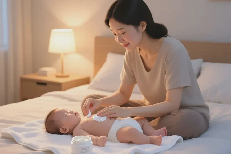 孩子肚子上出现湿疹能不能治愈(图1)