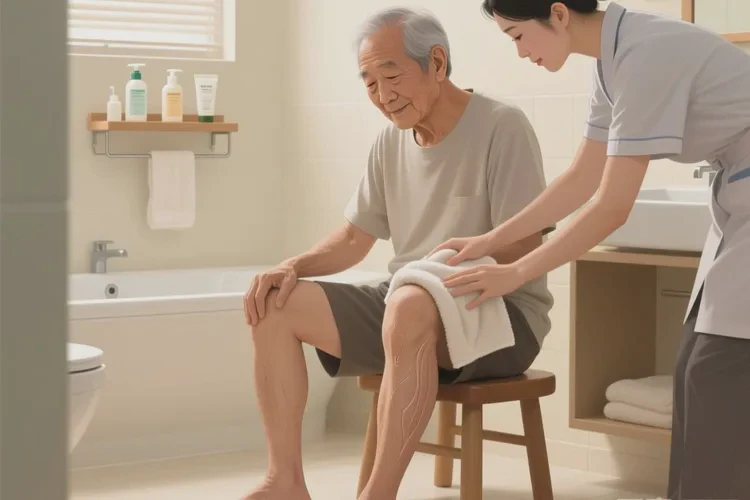 高龄老人大腿有湿疹可不可以治愈(图1)