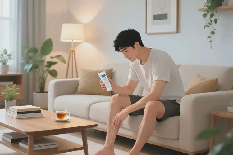 男人小腿起湿疹可不可以治愈(图1)