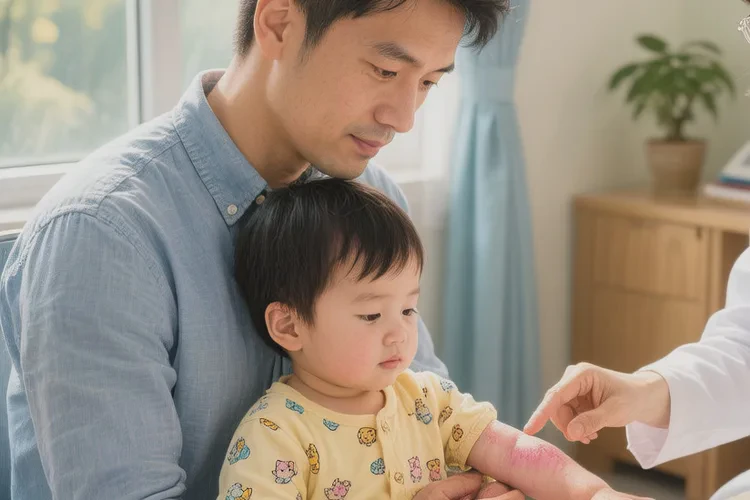 小儿大腿有湿疹可以根治吗(图2)