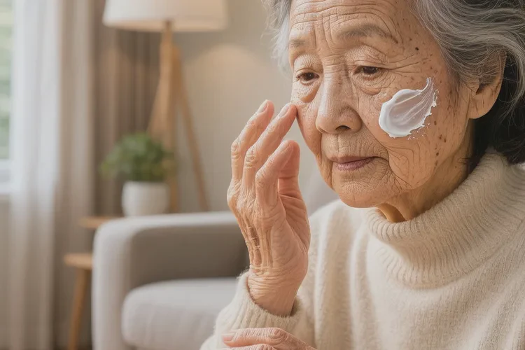 高龄老人脸上出现湿疹可不可以治愈(图1)