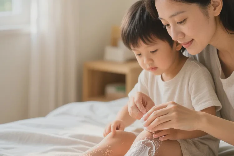 少儿小腿偶尔起湿疹可以根治吗(图1)