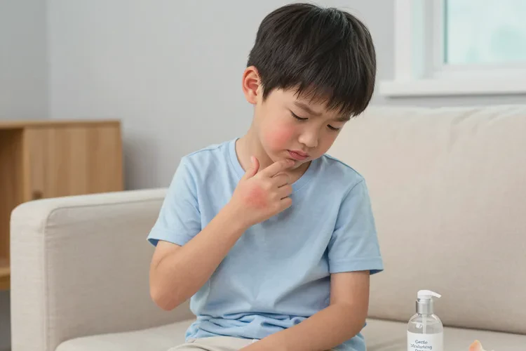 孩子脖子上偶尔长湿疹能不能治愈(图1)