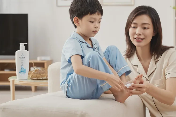 儿童脚上经常长湿疹可以根治吗(图1)