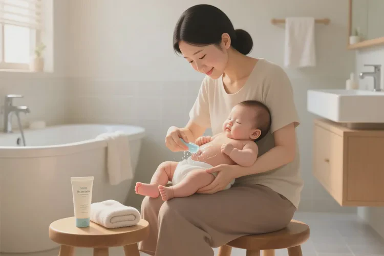 宝宝肚子上偶尔起湿疹可以根治吗(图1)