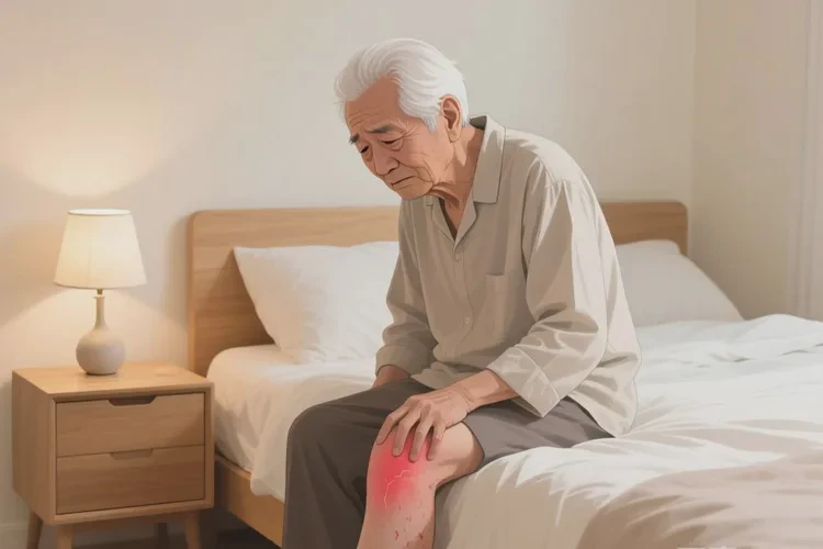 高龄老人大腿上起湿疹可不可以治愈(图1)