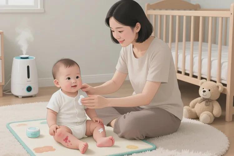 宝宝四肢偶尔长湿疹可以根治吗(图1)