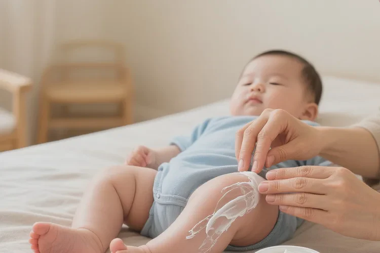 宝宝小腿上出现湿疹能够根治吗(图1)