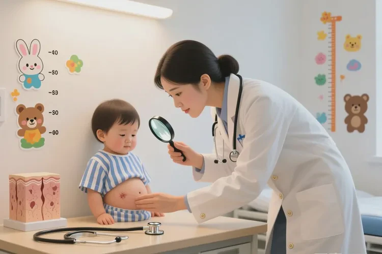 孩子肚子出现湿疹能不能治愈(图2)