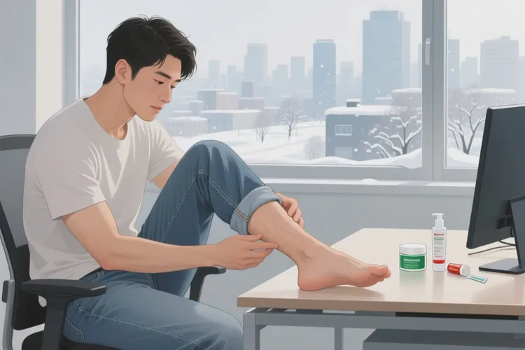 男人小腿上偶尔长湿疹可不可以治愈(图1)