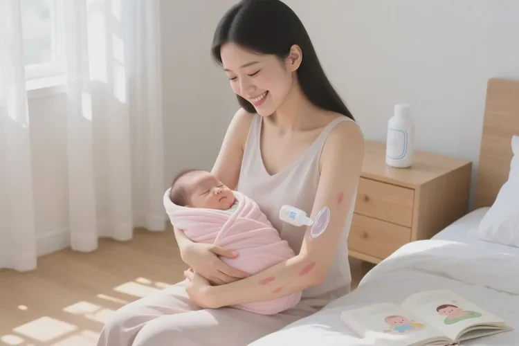 哺乳期妈妈全身偶尔长湿疹可不可以治愈(图1)