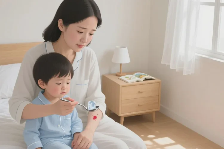 儿童手臂上容易起湿疹能不能治愈(图1)