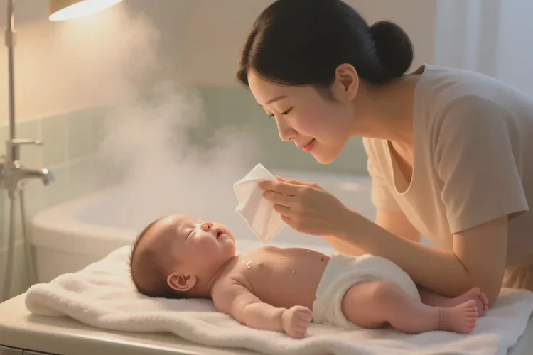 婴儿脖子长湿疹可以根治吗(图1)