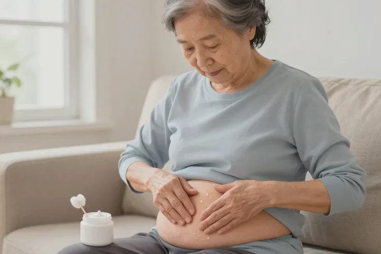 老年人肚子长湿疹可不可以治愈(图1)